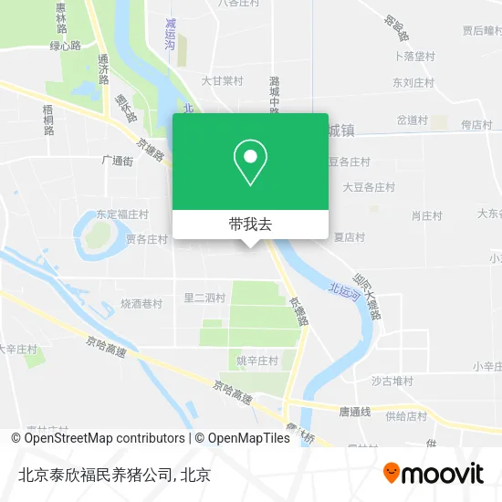 北京泰欣福民养猪公司地图