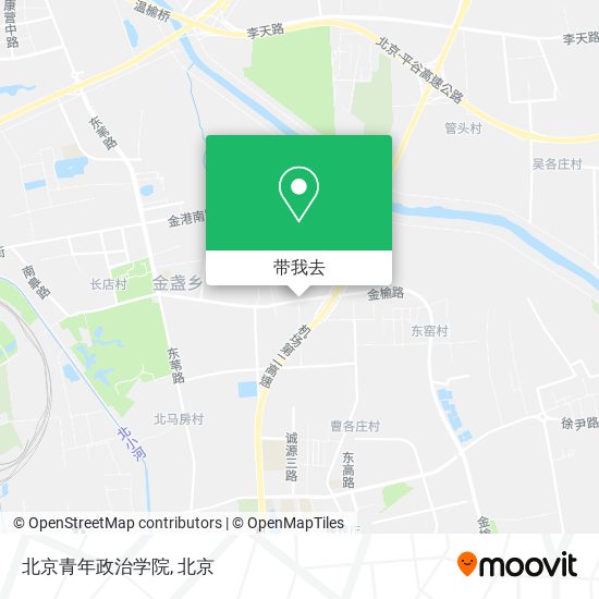 北京青年政治学院地图