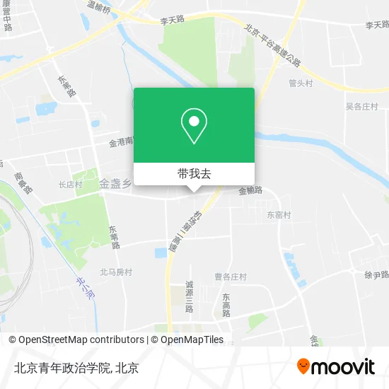北京青年政治学院地图