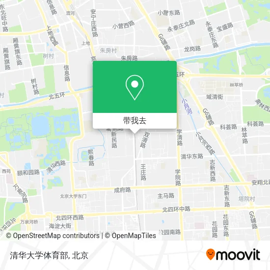 清华大学体育部地图