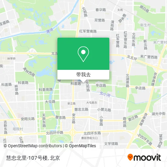 慧忠北里-107号楼地图