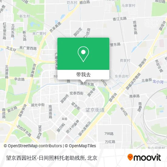 望京西园社区-日间照料托老助残所地图