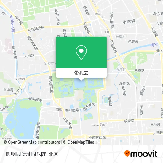 圆明园遗址同乐院地图