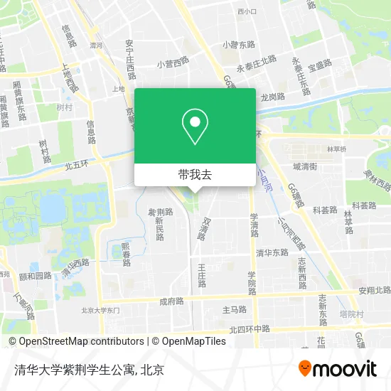 清华大学紫荆学生公寓地图