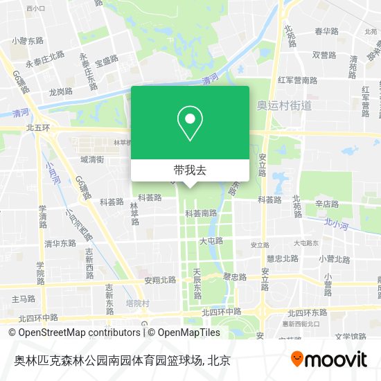 奥林匹克森林公园南园体育园篮球场地图