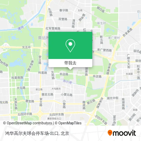 鸿华高尔夫球会停车场-出口地图