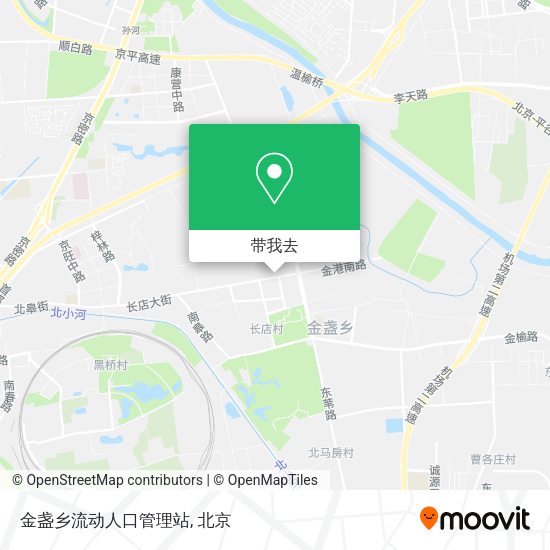 金盏乡流动人口管理站地图
