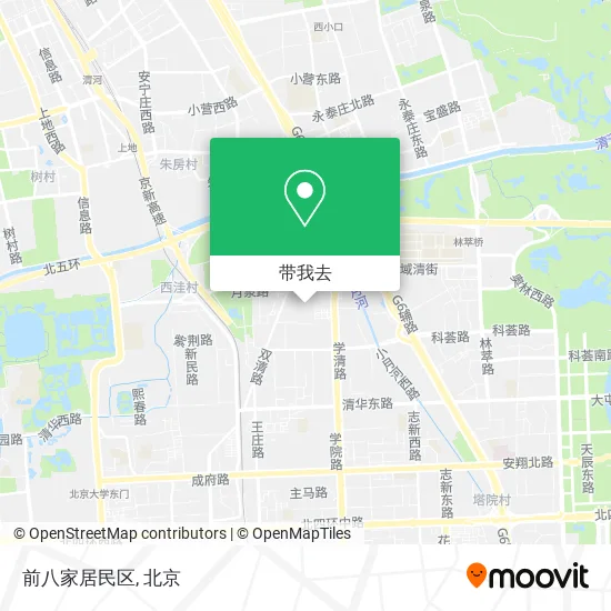 前八家居民区地图