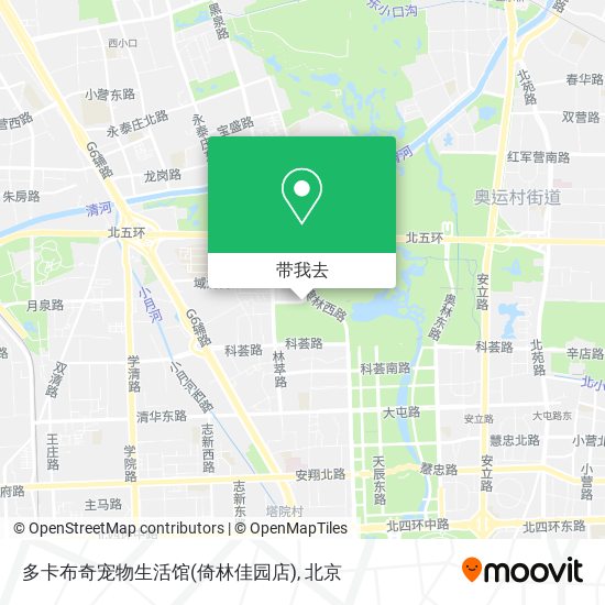 多卡布奇宠物生活馆(倚林佳园店)地图