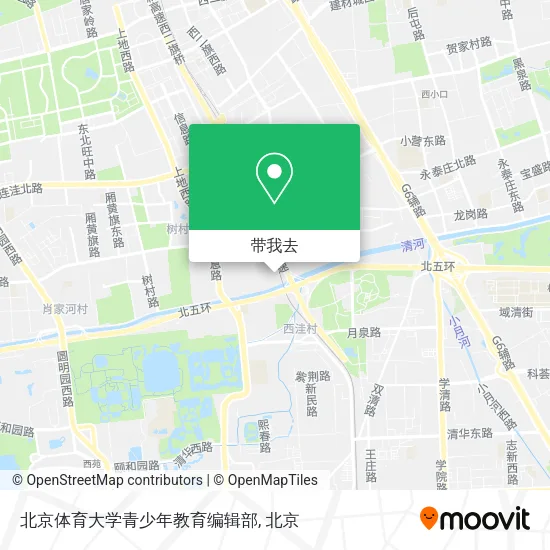 北京体育大学青少年教育编辑部地图