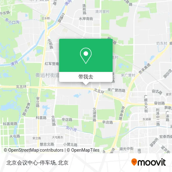 北京会议中心-停车场地图