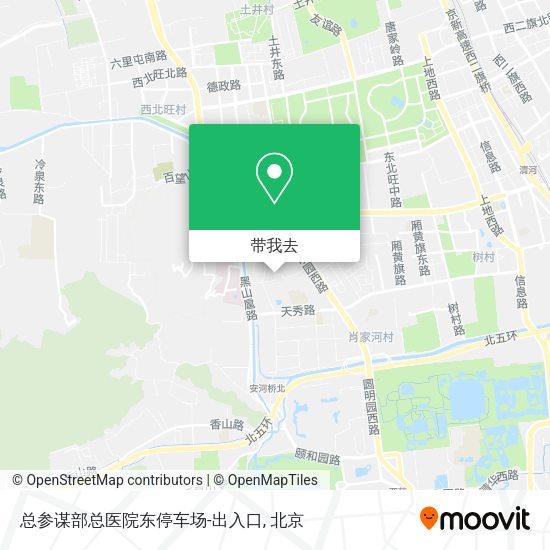 总参谋部总医院东停车场-出入口地图