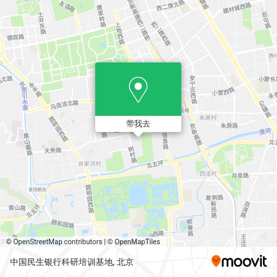 中国民生银行科研培训基地地图
