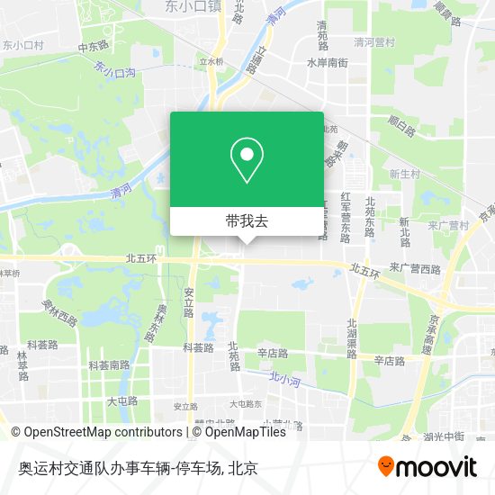 奥运村交通队办事车辆-停车场地图