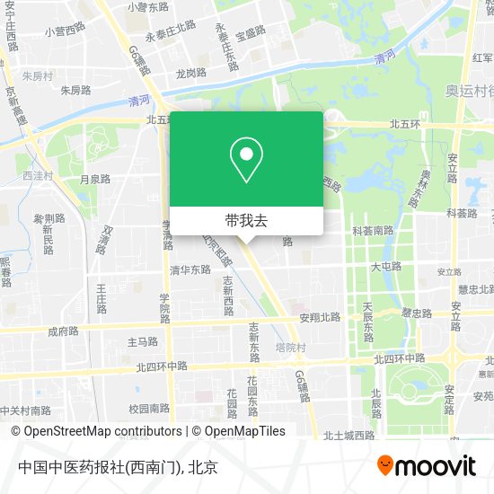 中国中医药报社(西南门)地图
