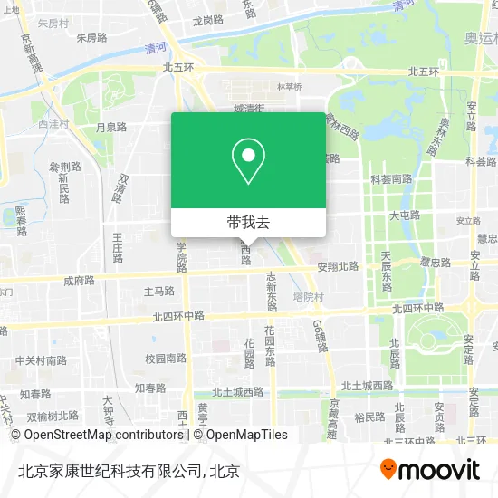 北京家康世纪科技有限公司地图