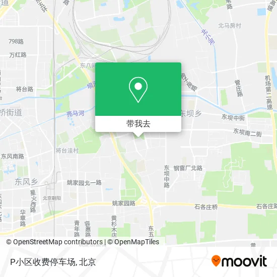 P小区收费停车场地图