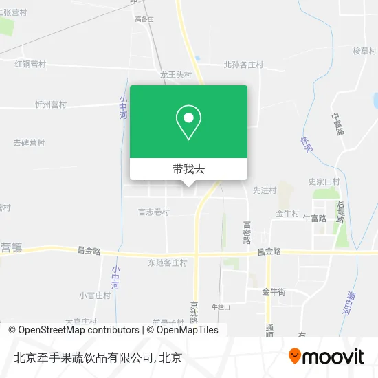 北京牵手果蔬饮品有限公司地图
