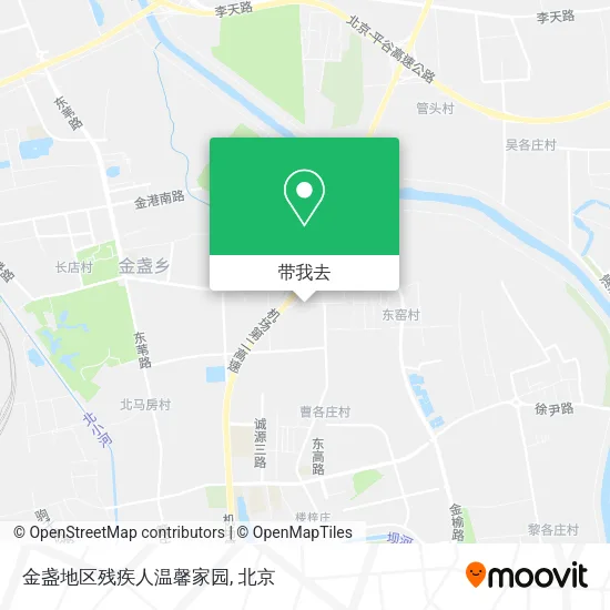 金盏地区残疾人温馨家园地图