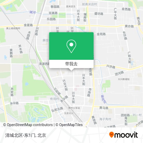 清城北区-东1门地图