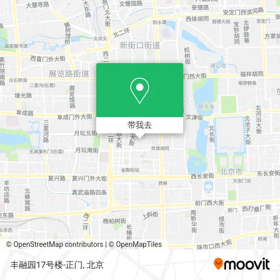 丰融园17号楼-正门地图