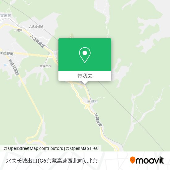 水关长城出口(G6京藏高速西北向)地图