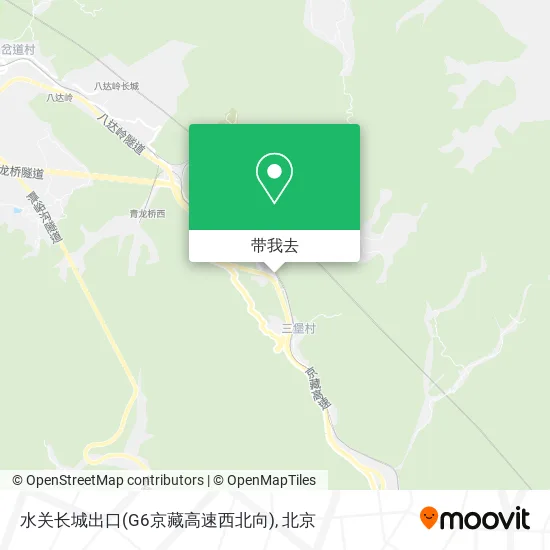 水关长城出口(G6京藏高速西北向)地图