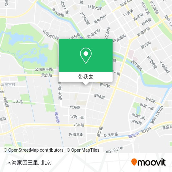 南海家园三里地图