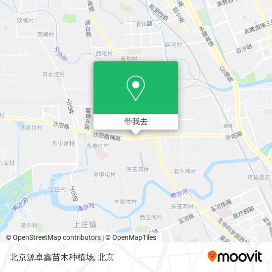北京源卓鑫苗木种植场地图