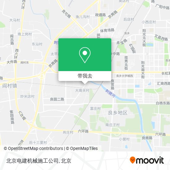 北京电建机械施工公司地图