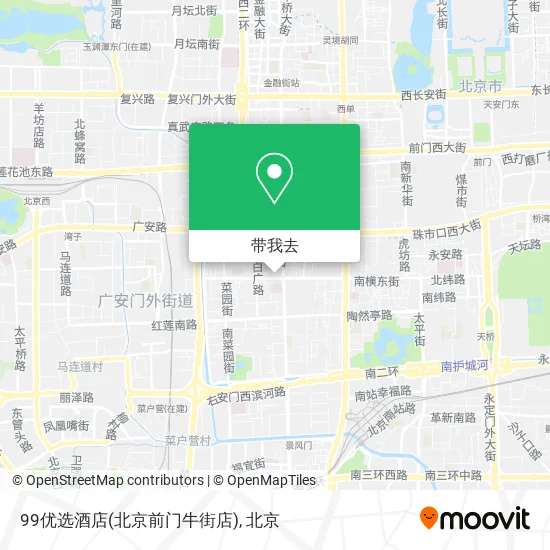 99优选酒店(北京前门牛街店)地图