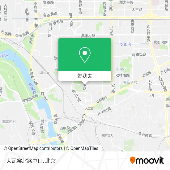 大瓦窑北路中口地图