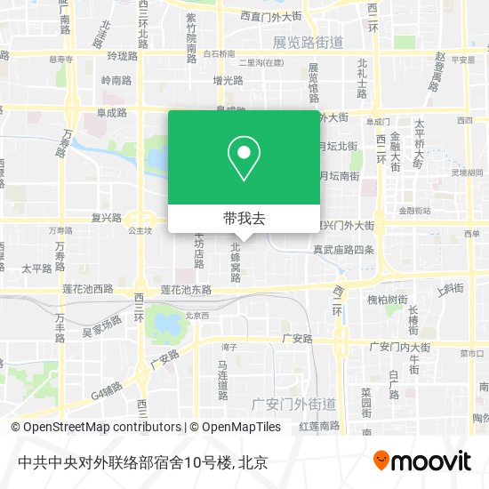 中共中央对外联络部宿舍10号楼地图