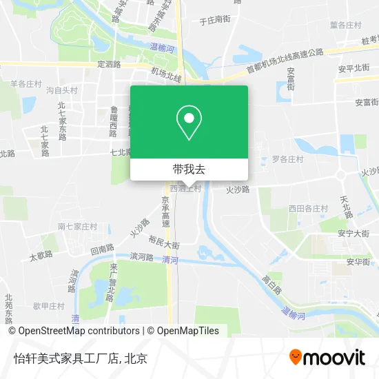 怡轩美式家具工厂店地图