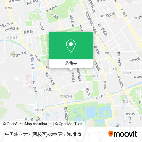 中国农业大学(西校区)-动物医学院地图