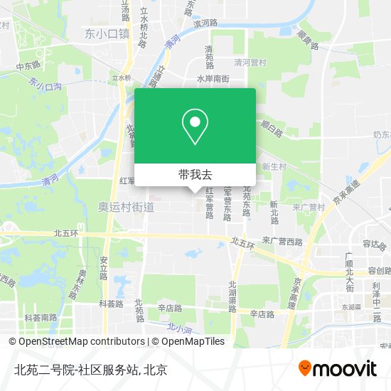 北苑二号院-社区服务站地图