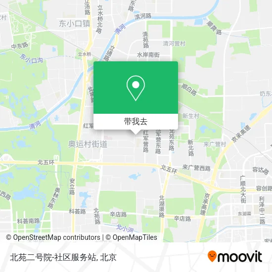 北苑二号院-社区服务站地图