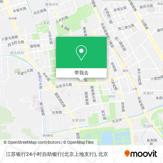 江苏银行24小时自助银行(北京上地支行)地图