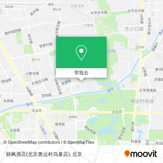 丽枫酒店(北京奥运村鸟巢店)地图