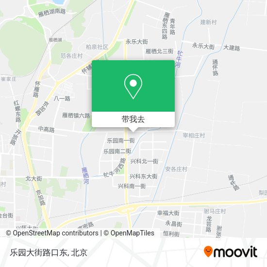乐园大街路口东地图