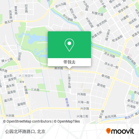 公园北环路路口地图