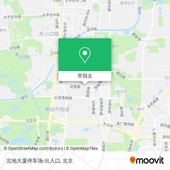 北地大厦停车场-出入口地图