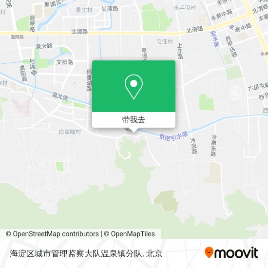 海淀区城市管理监察大队温泉镇分队地图