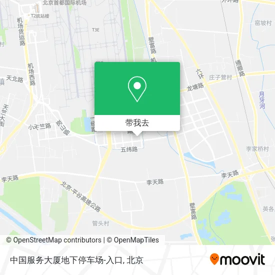 中国服务大厦地下停车场-入口地图