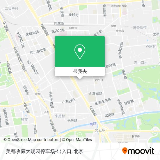 美都收藏大观园停车场-出入口地图