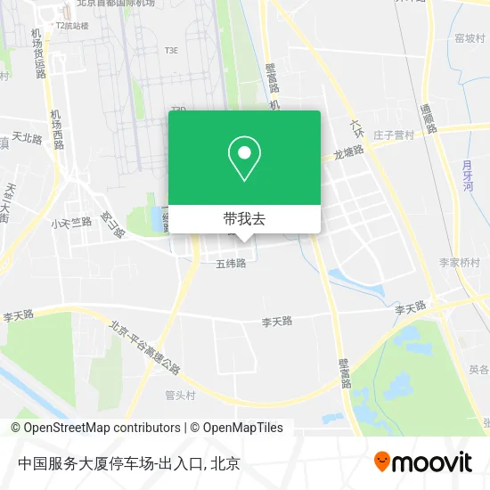 中国服务大厦停车场-出入口地图