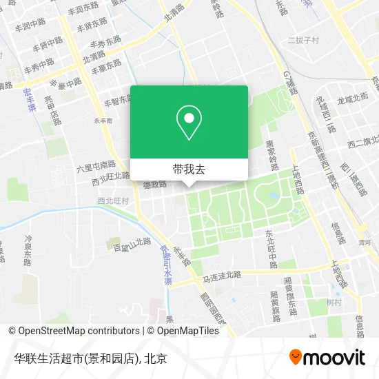 华联生活超市(景和园店)地图