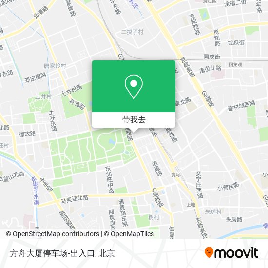 方舟大厦停车场-出入口地图