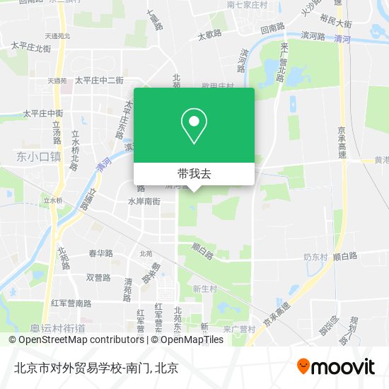 北京市对外贸易学校-南门地图