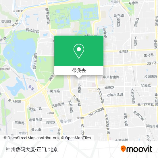 神州数码大厦-正门地图